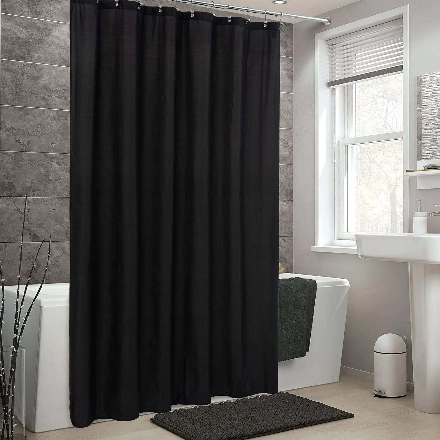 Waterproof Shower Curtain with Magnets