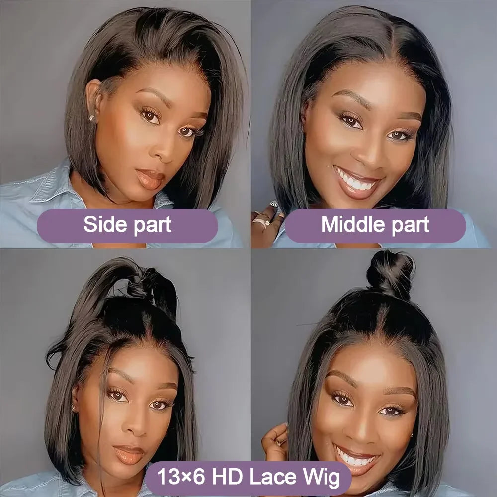 13x4 Bone Short Bob Wig﻿