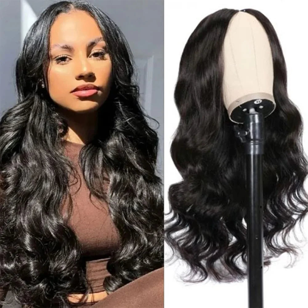 V Part Wig Human Hair Body Wave Brazilian Hair