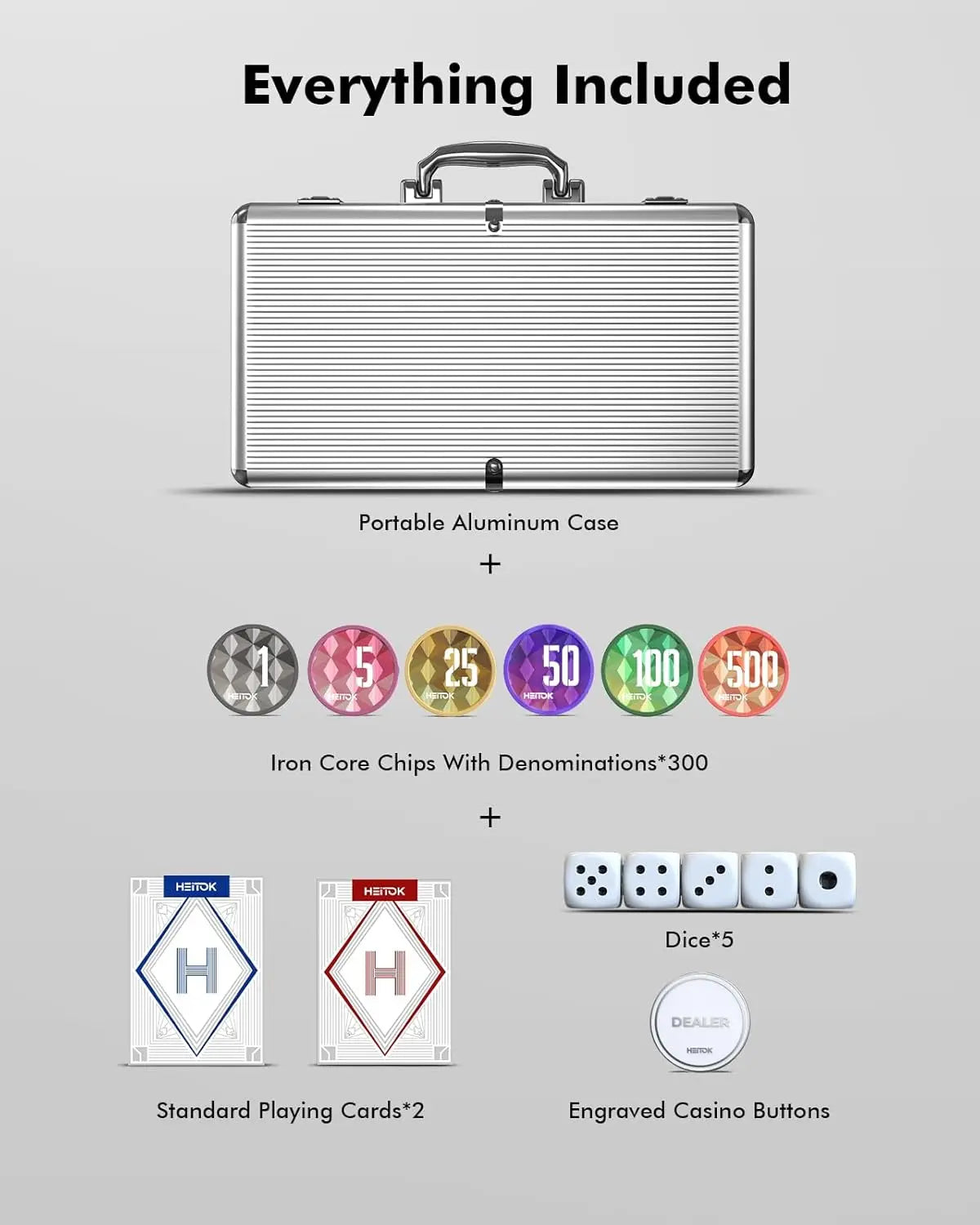 Casino 300 Piece Poker Chip Set