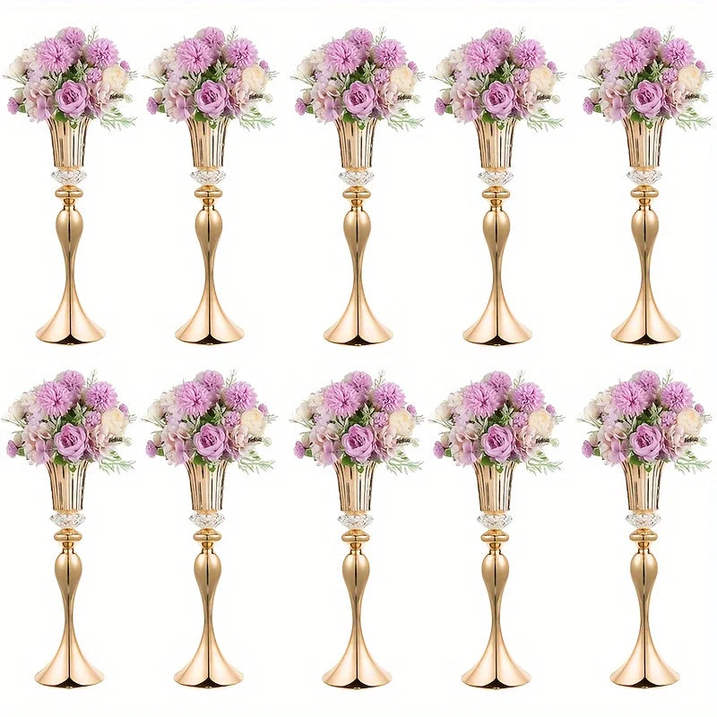 Metal Centerpiece Vases