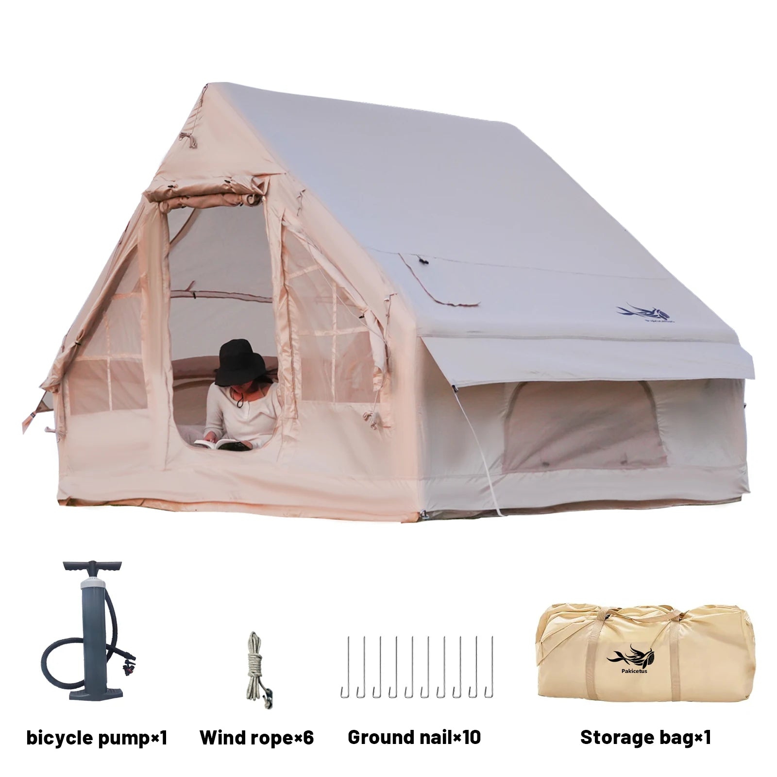 4-8 Person Inflatable Camping Tent