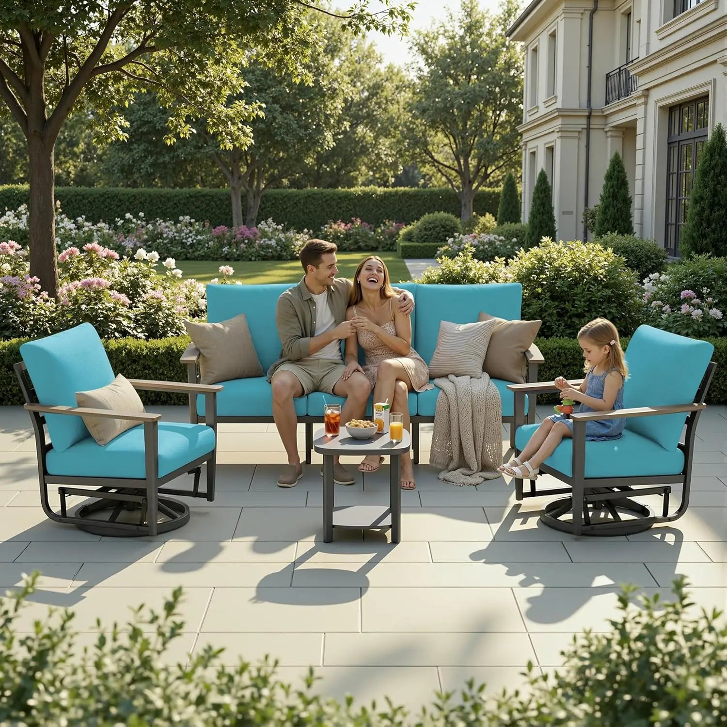 Aluminum 5 - Piece Patio Set