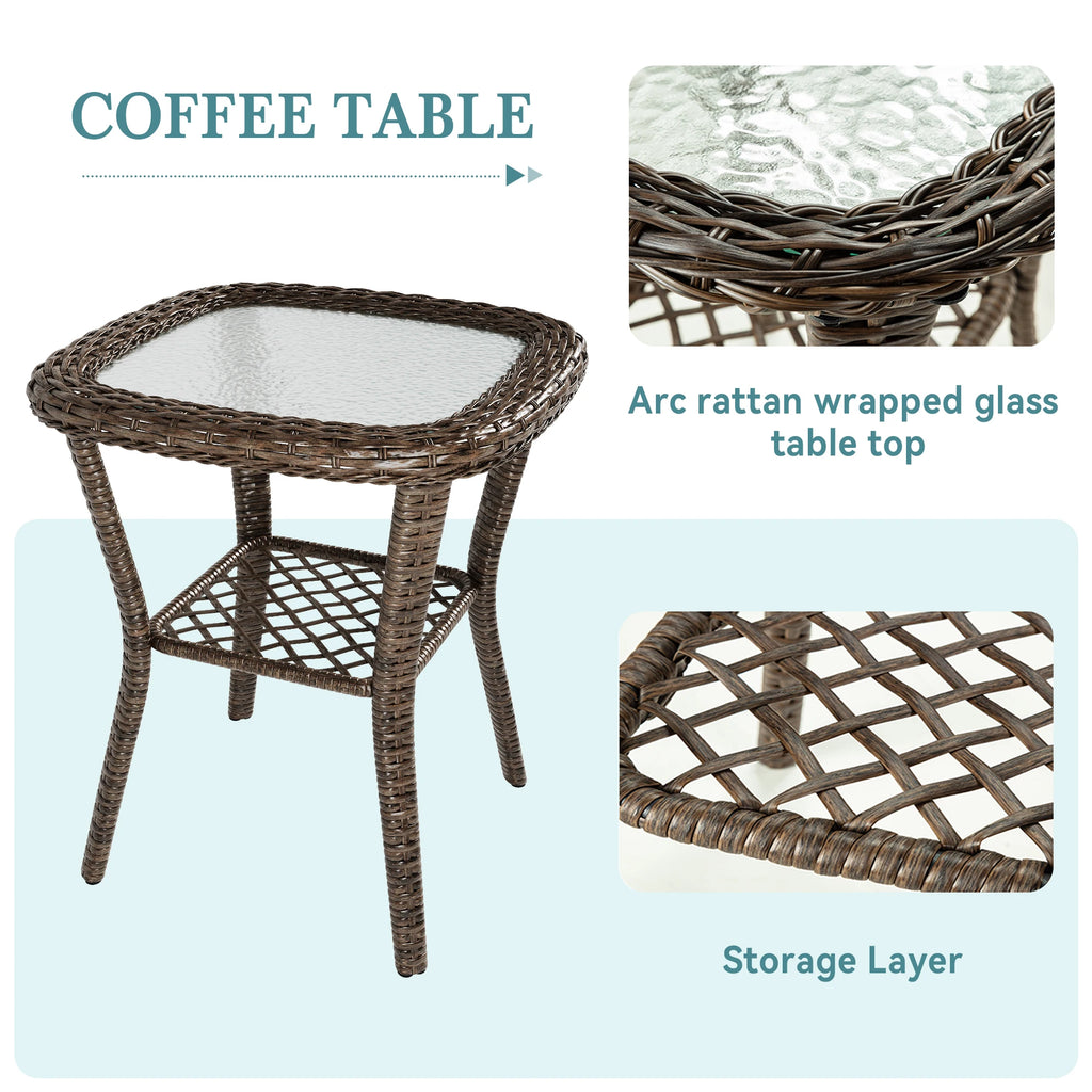 Bistro Set. Rotating Rocking Chair Set