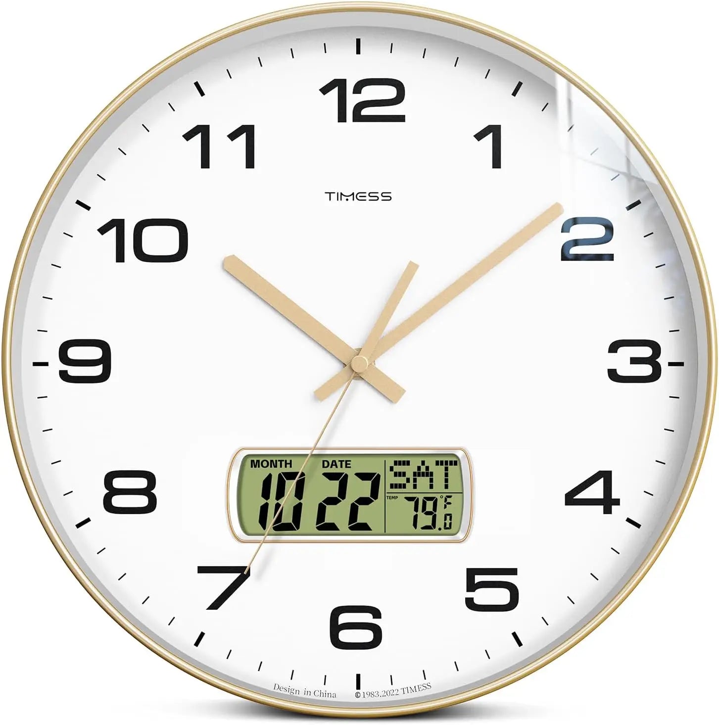 Timeless Calendar Wall Clock
