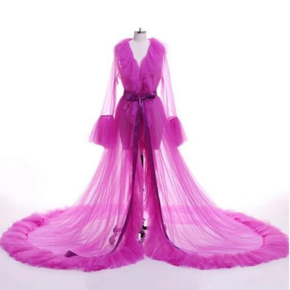 Sexy Long Tulle Dress Nightgown