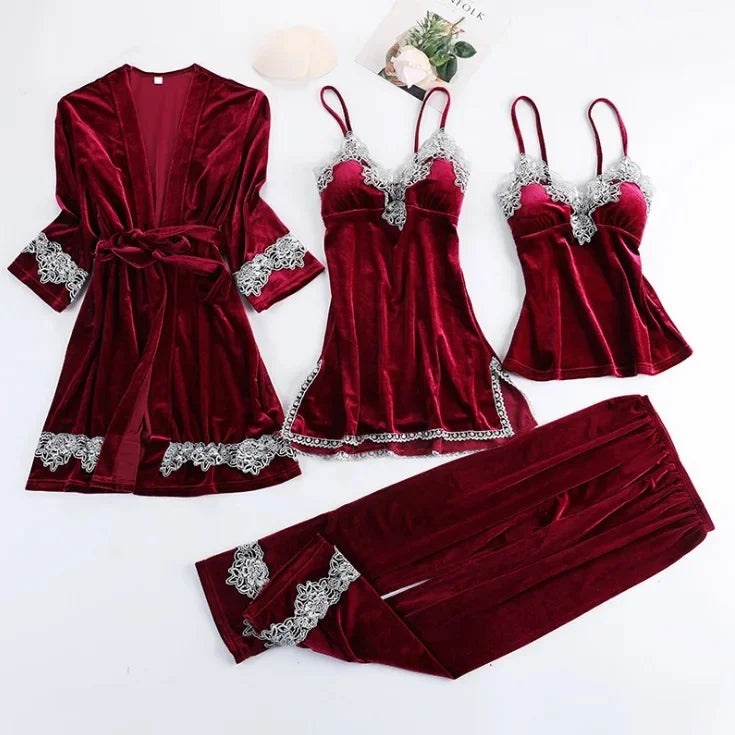 Sexy Velvet Sleepwear