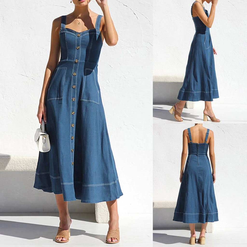 Elegant Denim Dress