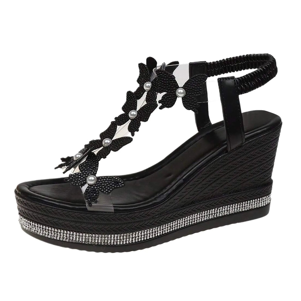 High Heel Wedge Sandals