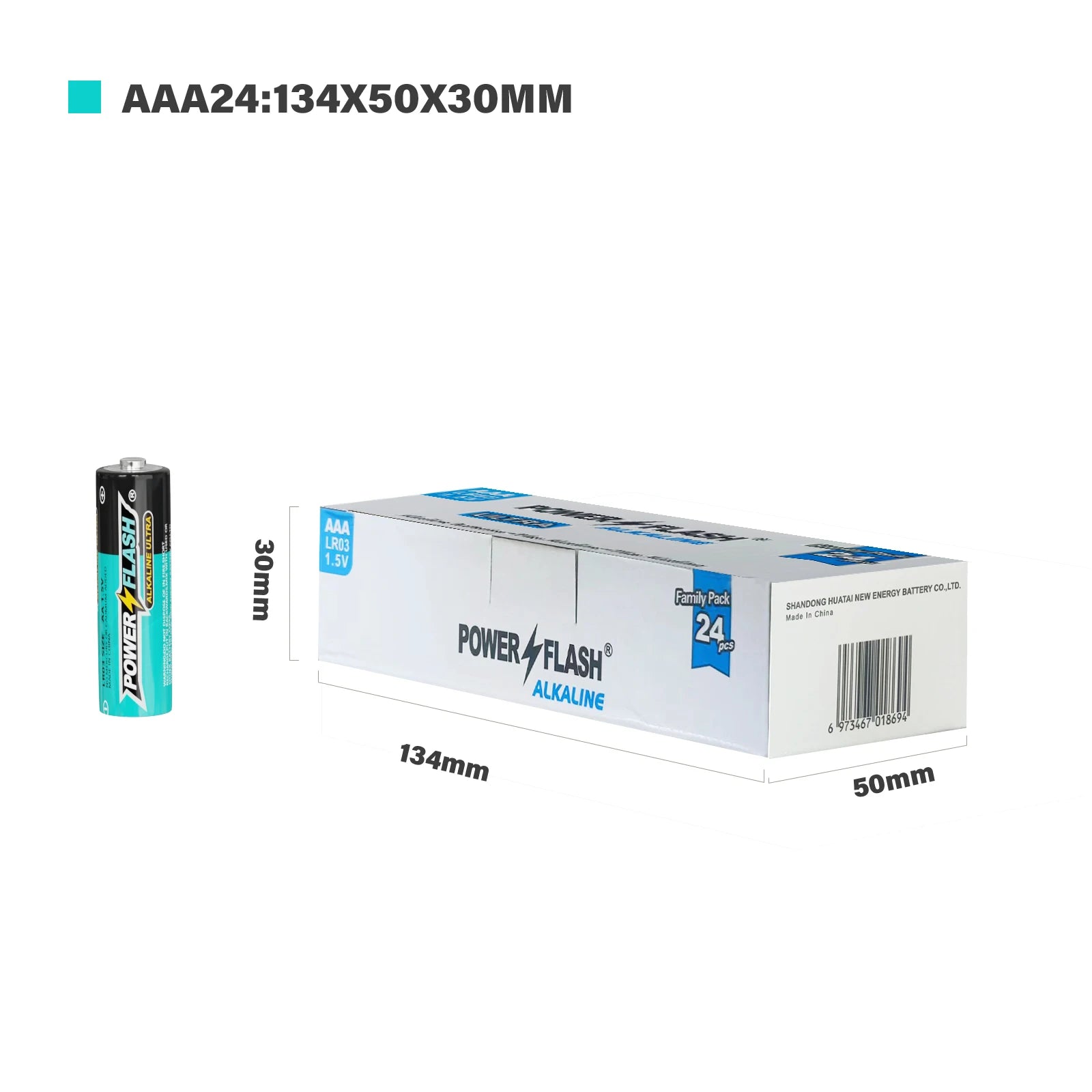 AAA 120 pcs Alkaline Long-Lasting Batteries