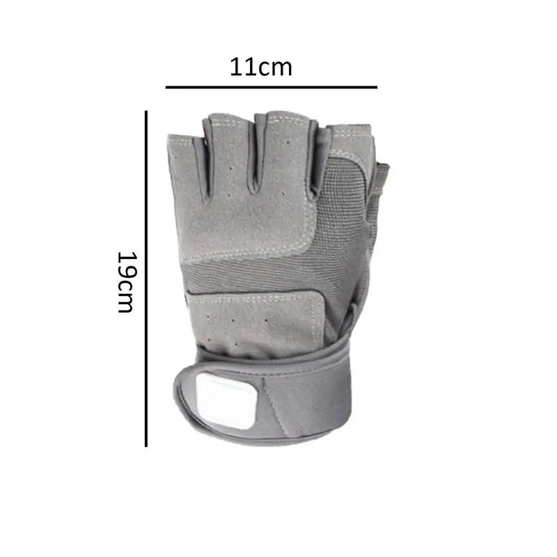 Anti - Slip Fingerless Work Gloves