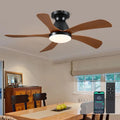 42 Inch Low profile Ceiling Fans with Lights and Remote,