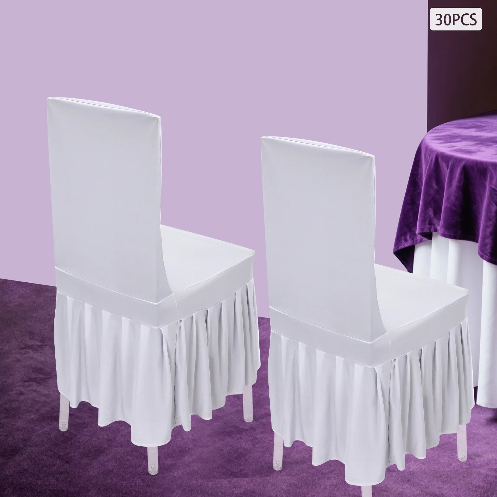 Wedding Pleated Chair Covers