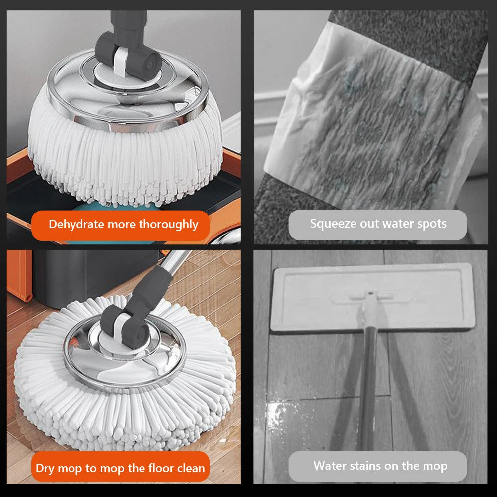 Spin Mop Bucket 6 Microfiber Refills