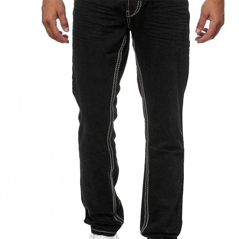 New Men's Double Line Jeans