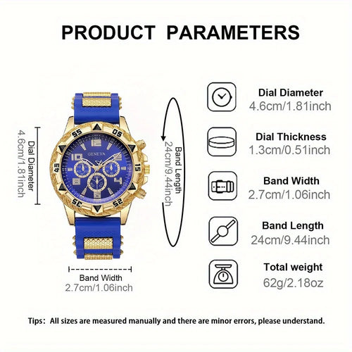3pcs/set Men's Watches Sets