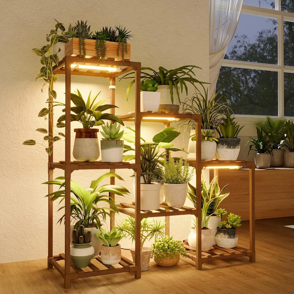 3-Tier Plant Stand with Grow Light
