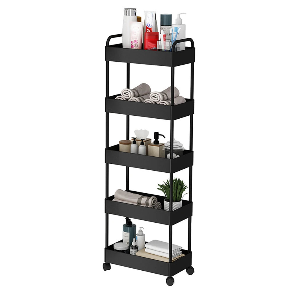 5 Levels Trolley with Wheels and Handle