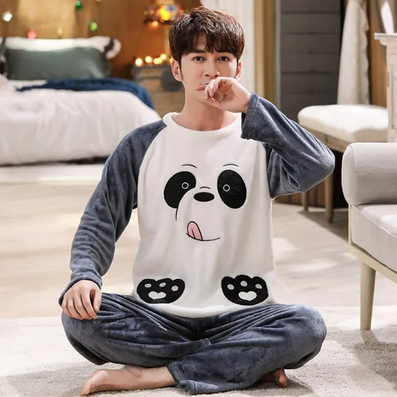 Men's Fleece Pajamas Set