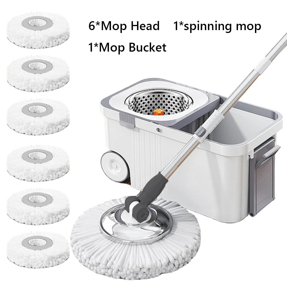 Spin Mop Bucket 6 Microfiber Refills