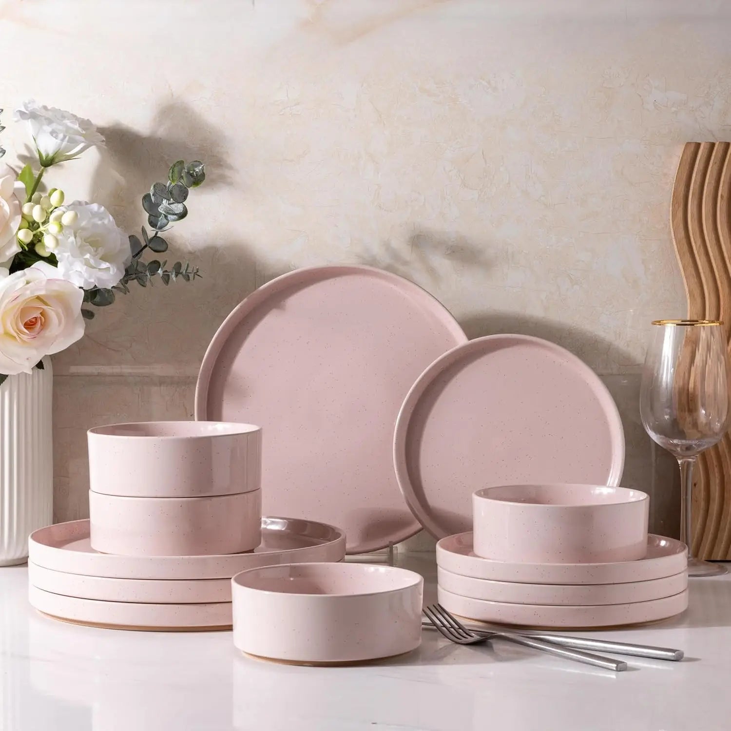 Ceramic Dinnerware Set for 4,