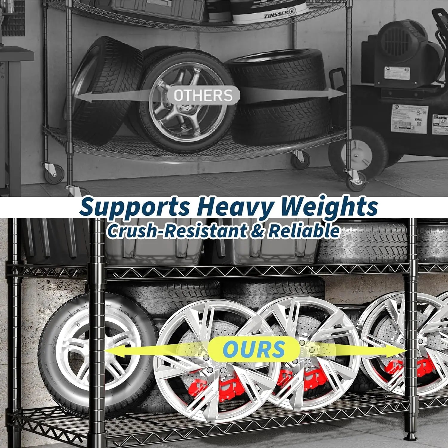 Heavy Duty Metal Shelving Unit 4-Tier