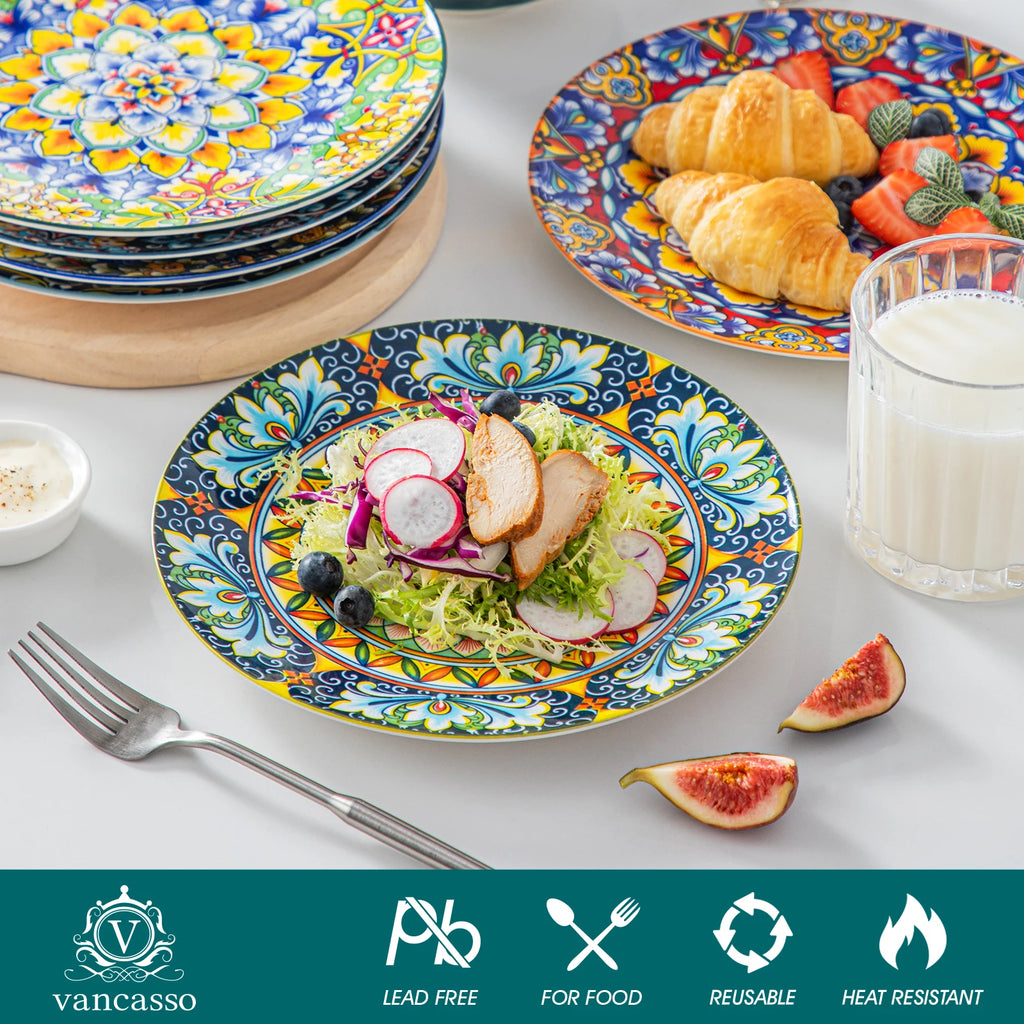 6/12 Piece Porcelain Dinner Plates