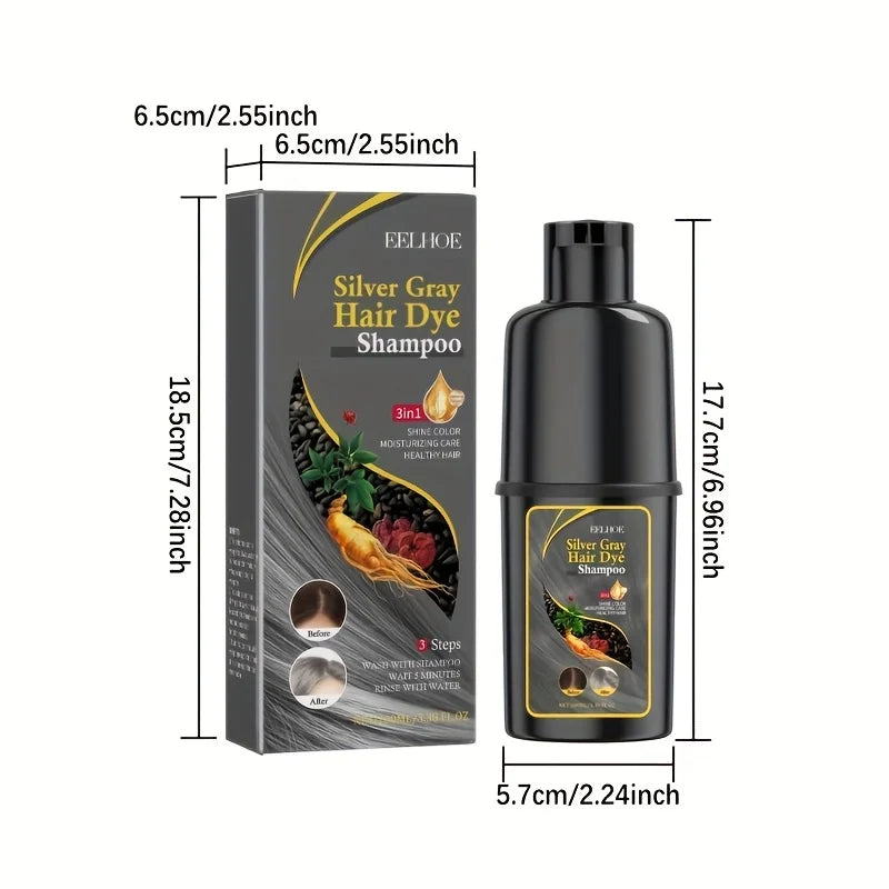 Silvery Hair 3 in 1 Dye Shampoo