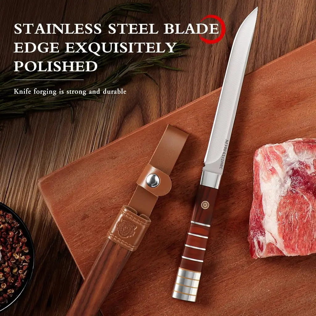 Extra Sharp Boning Knife w / Sheath