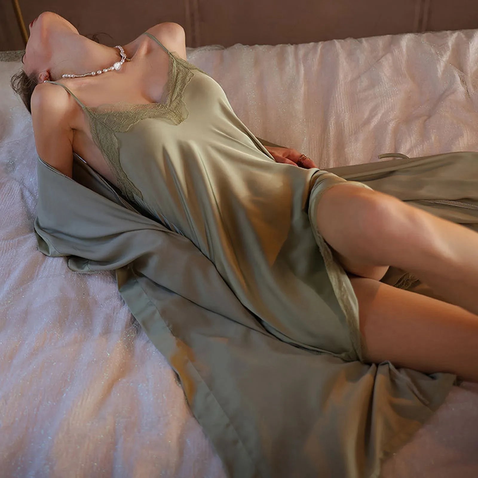Silk Nightgown Set