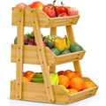 Enhanced 3-Tier Bamboo Fruit Stand