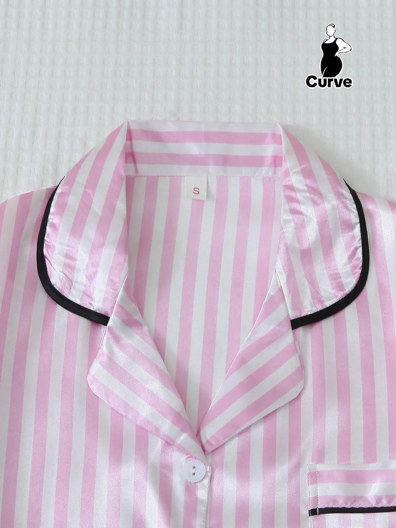Striped Satin Pajama Set