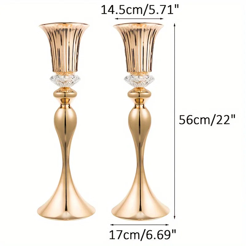 Metal Centerpiece Vases