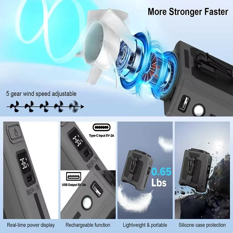 Portable Waist Clip Fan