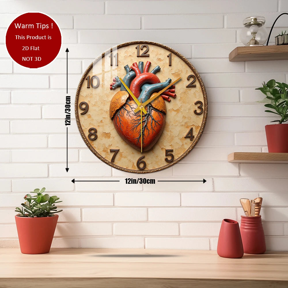 Tempered Glass Wall Clock