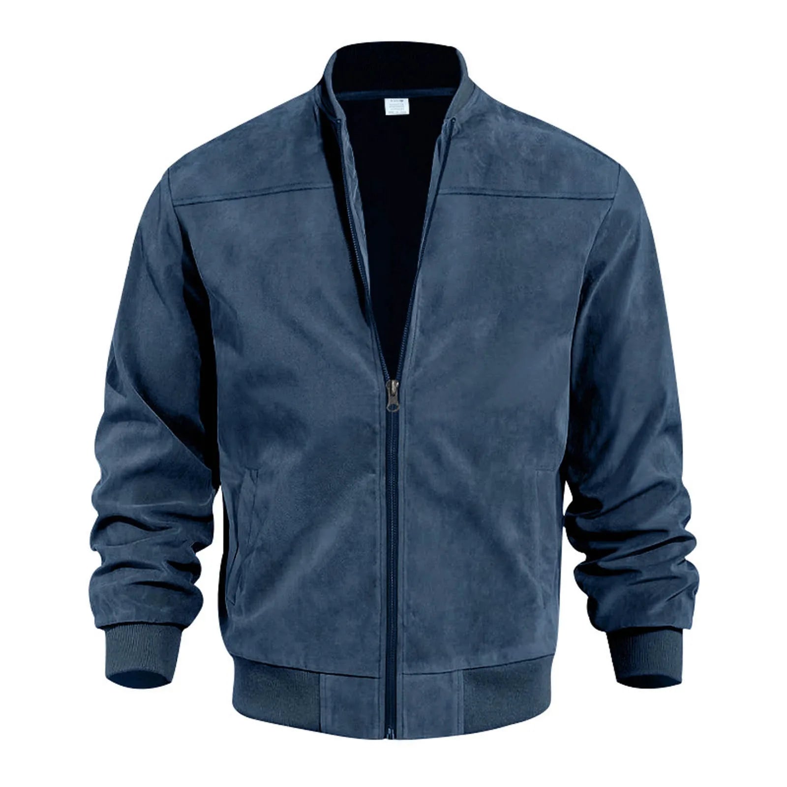 Retro Suede Bomber Jacket