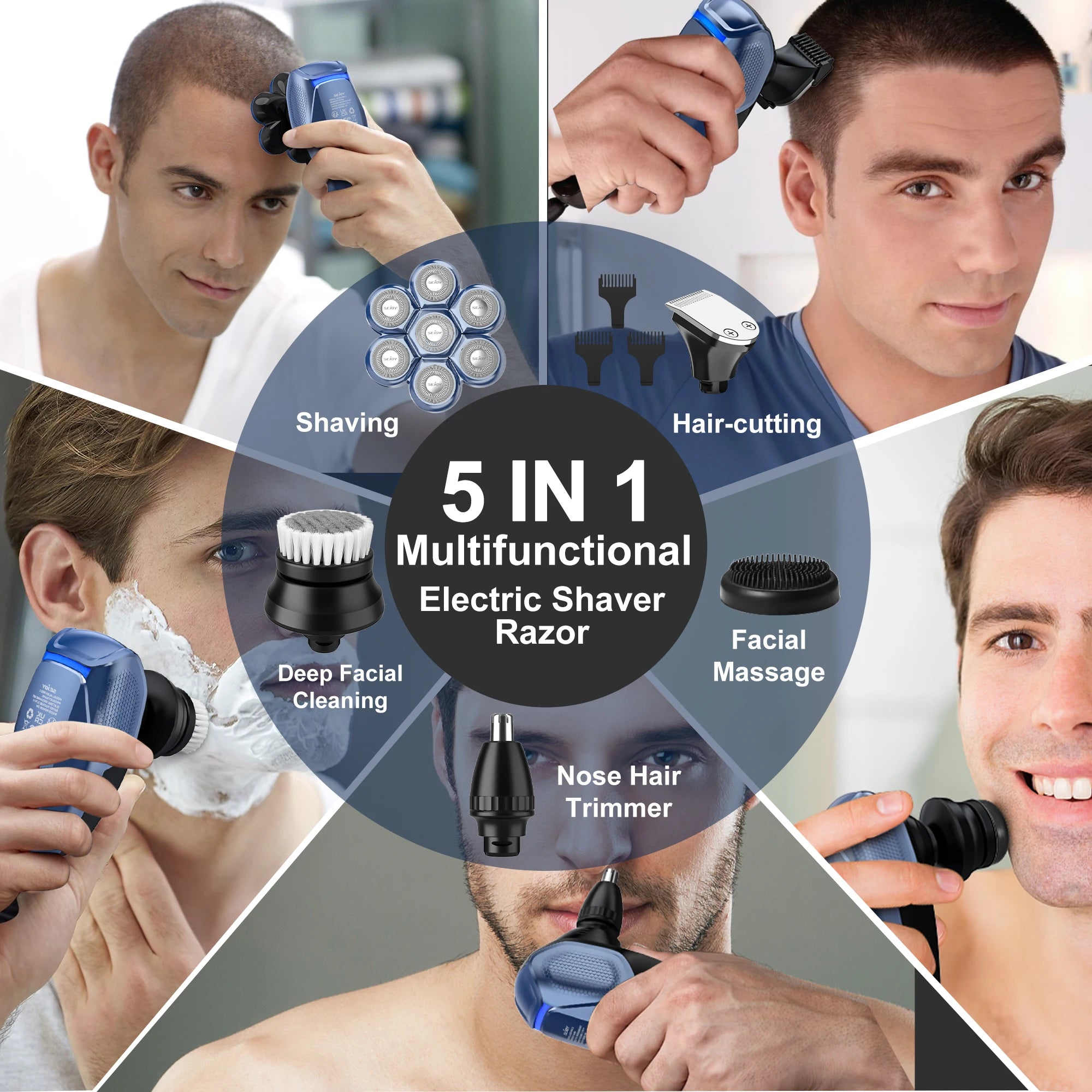 6-in-1 7D Head Shavers