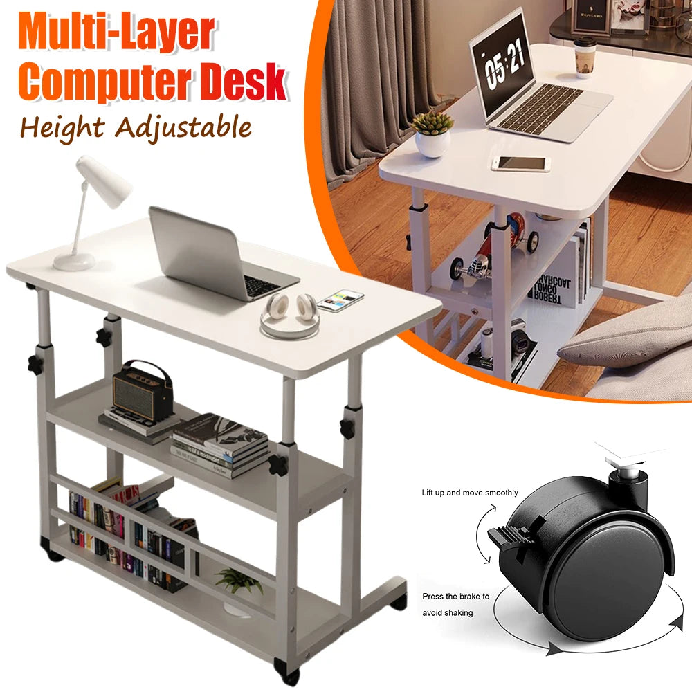 Multi-Layer Standing Desk Height Adjustable Computer Desk