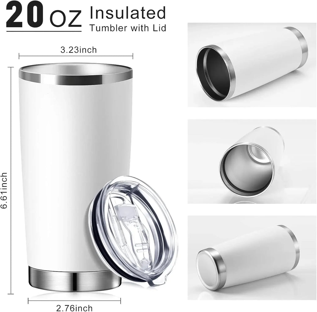 36 Packs Stainless Steel Tumbler Bulk with Lid