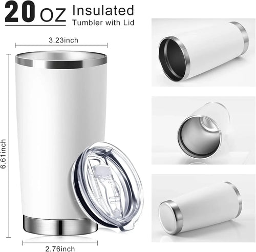 36 Packs Stainless Steel Tumbler Bulk with Lid