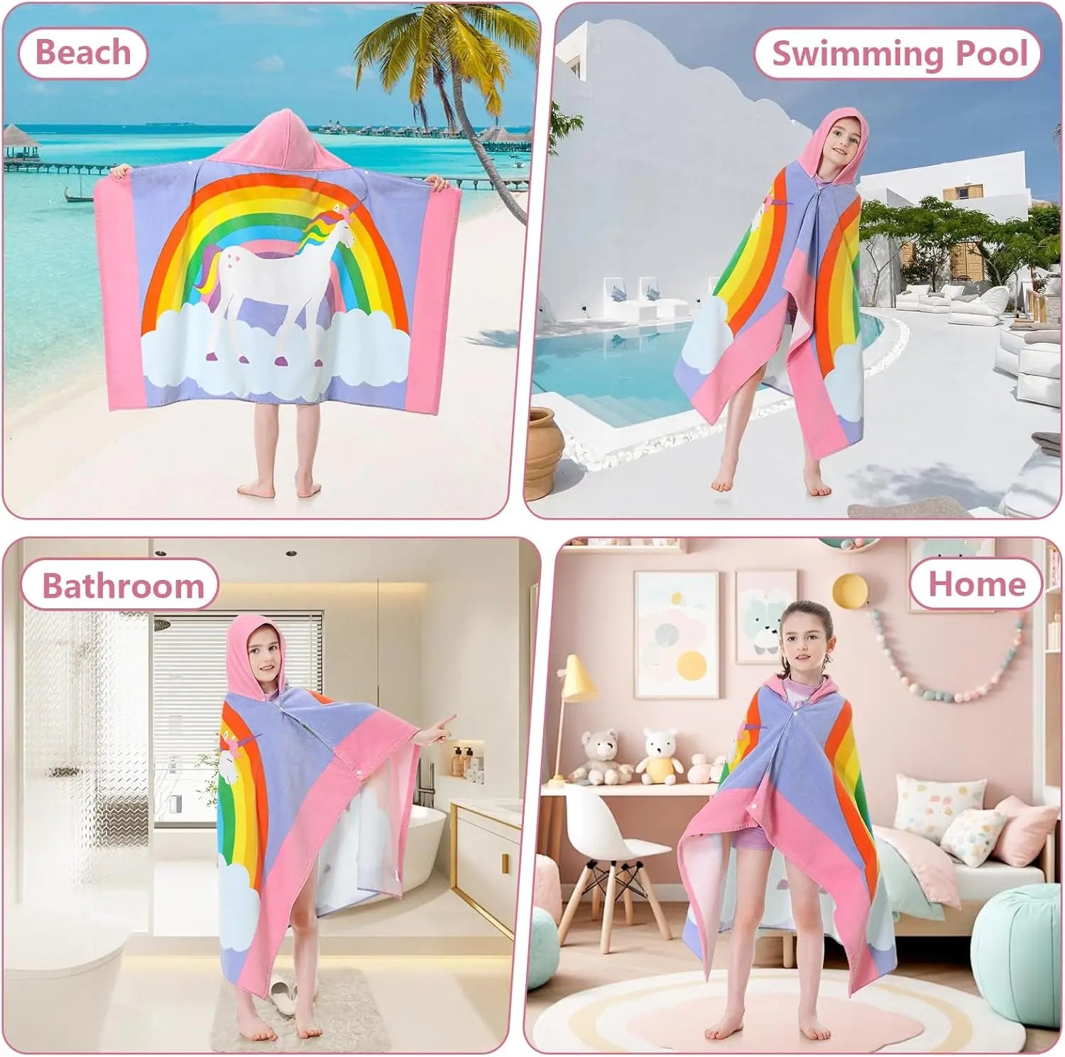 Super Soft & Thick Cotton Hooded Towels