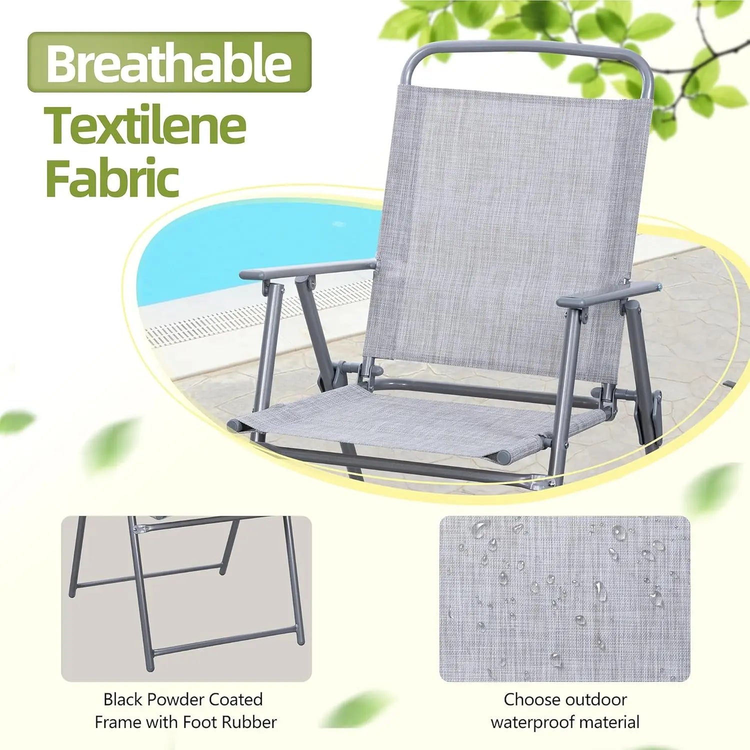 Folding 6 Piece Dining Set
