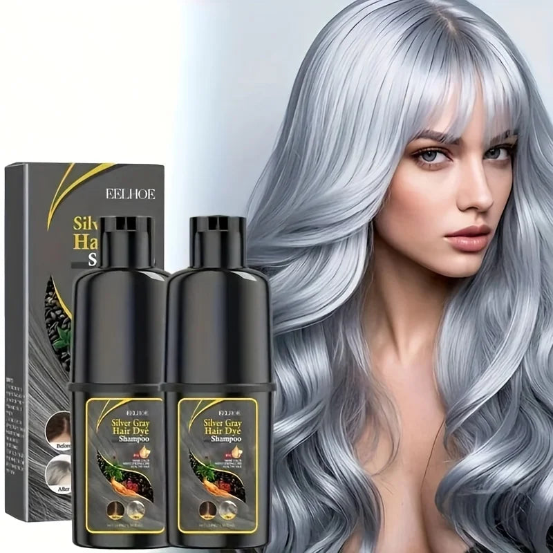 Silvery Hair 3 in 1 Dye Shampoo