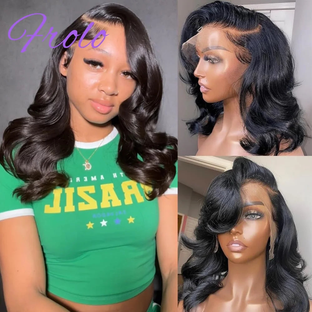 180% Density Bob Wig Human Hair 13x6