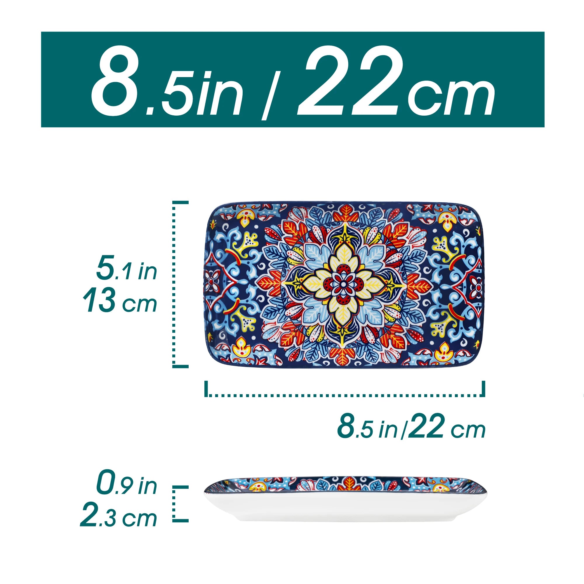 6/12 -  Bohemian Style 8 inch Serving Trays