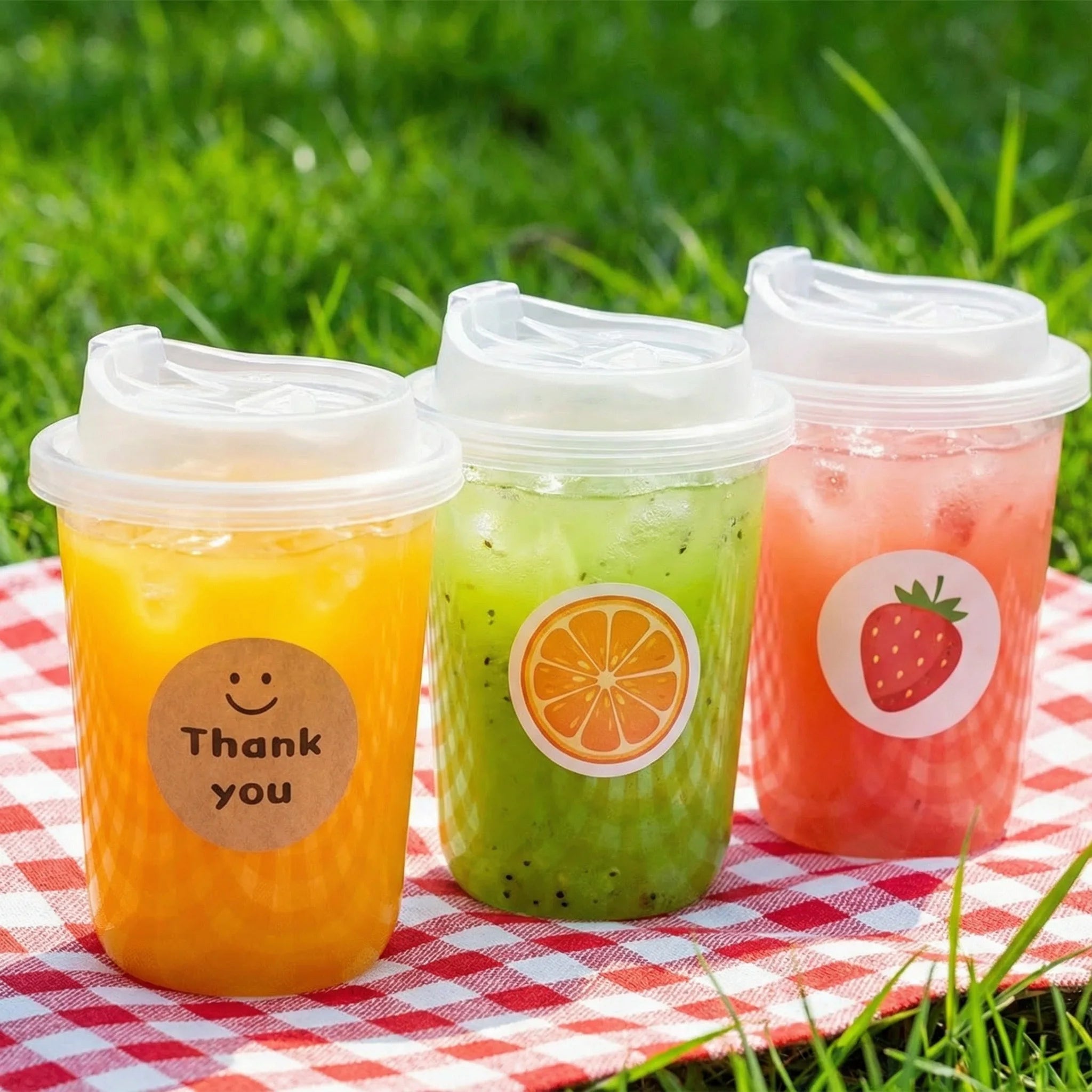 Disposable Plastic Coffee Cups with Lids