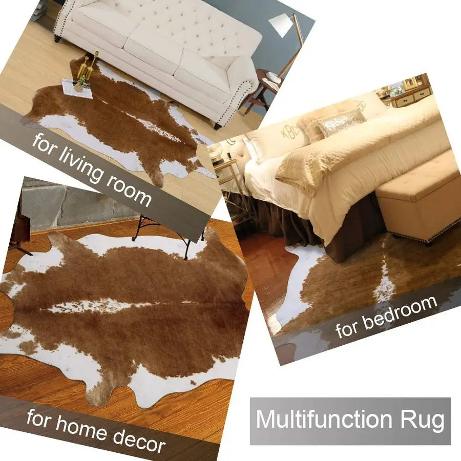 Cowhide Rug 4.6 x 5.2 Feet
