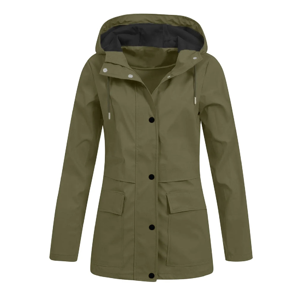 Plus Size Waterproof Rain Jacket