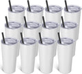 Stainless Steel Vacuum Insulated Tumbler w / Lid & Straw