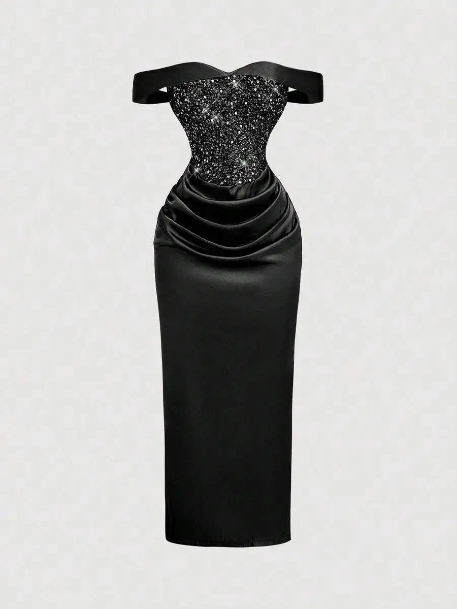 Champagne Sequin Dress